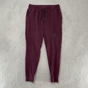 Alphalete Joggers Mens Medium Red Sweatpants Logo Lounge Gym Workout Athletic